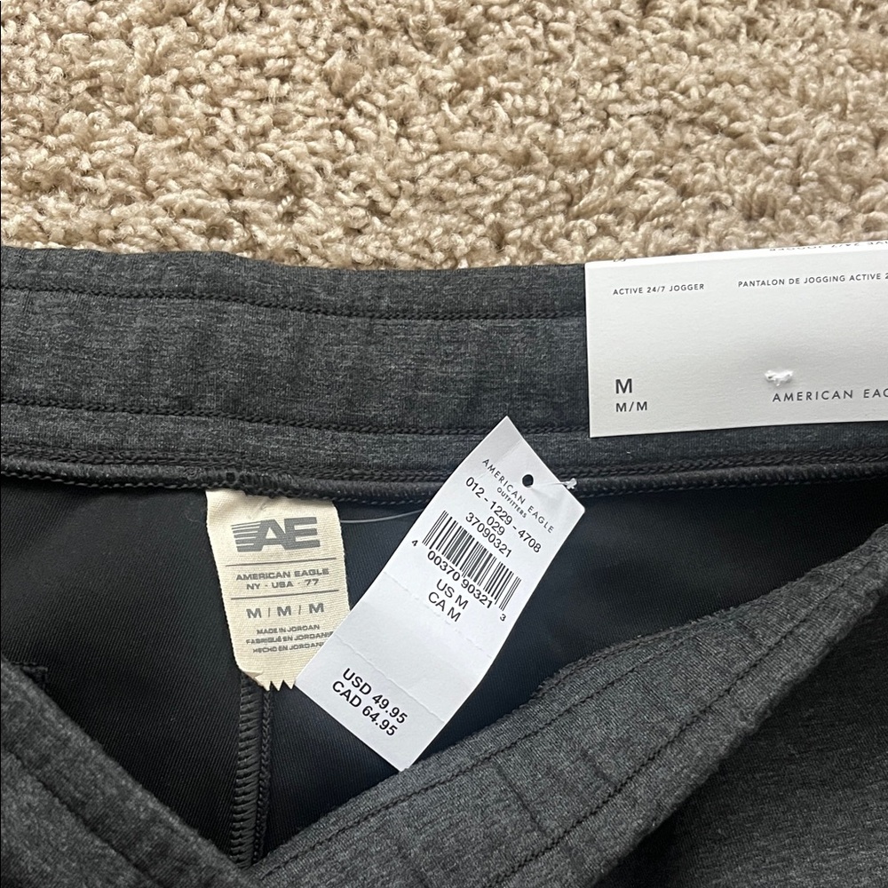 American Eagle Outfitters Mens Grey Joggers - Picture 2 of 4